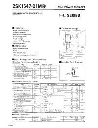 Datasheet 2SK1547-01MR manufacturer Fuji