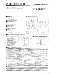 Datasheet 2SK1552-01S manufacturer Fuji