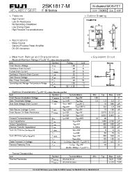 Datasheet 2SK1817 manufacturer Fuji