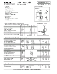 Datasheet 2SK1822-01M manufacturer Fuji