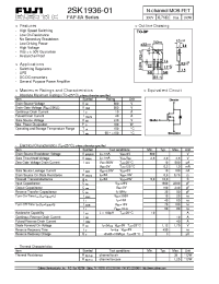 Datasheet 2SK1936-1 manufacturer Fuji