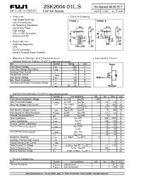 Datasheet 2SK2004-01S manufacturer Fuji