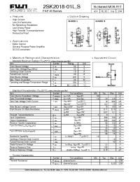 Datasheet 2SK2018-01L manufacturer Fuji