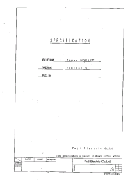 Datasheet 2SK2052 manufacturer Fuji