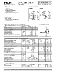 Datasheet 2SK2226-01L manufacturer Fuji
