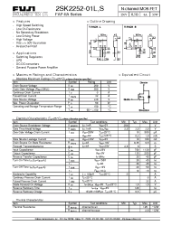 Datasheet 2SK2252-01L manufacturer Fuji