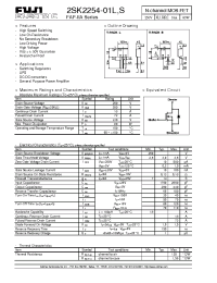 Datasheet 2SK2254-01L manufacturer Fuji