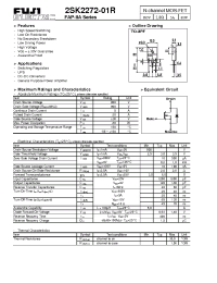 Datasheet 2SK2272-01R manufacturer Fuji