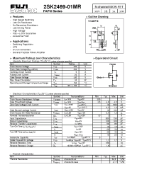 Datasheet 2SK2469-01MR manufacturer Fuji