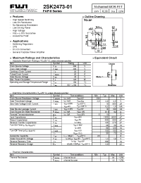 Datasheet 2SK2470-01MR manufacturer Fuji