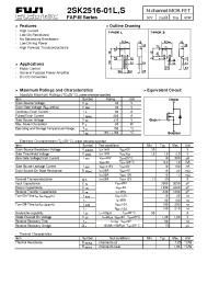 Datasheet 2SK2516-01S manufacturer Fuji