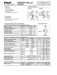 Datasheet 2SK2517-01S manufacturer Fuji