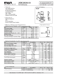 Datasheet 2SK2639-01 manufacturer Fuji