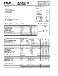 Datasheet 2SK2687-01 manufacturer Fuji