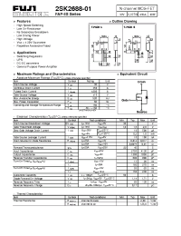 Datasheet 2SK2688-01 manufacturer Fuji