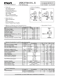 Datasheet 2SK2758-01L manufacturer Fuji