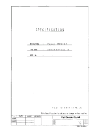 Datasheet 2SK2849-01L manufacturer Fuji