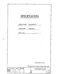 Datasheet 2SK2850 manufacturer Fuji