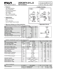 Datasheet 2SK2874-01S manufacturer Fuji