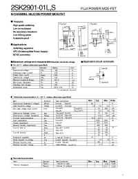 Datasheet 2SK2901-01L manufacturer Fuji