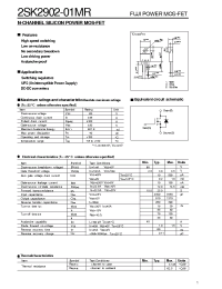 Datasheet 2SK2902-01MR manufacturer Fuji