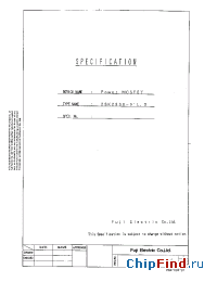 Datasheet 2SK2908-01LS manufacturer Fuji