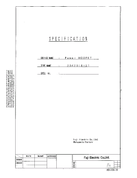 Datasheet 2SK2918-01 производства Fuji