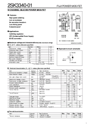 Datasheet 2SK3340-01 производства Fuji