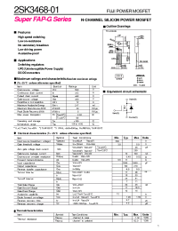 Datasheet 2SK3468 manufacturer Fuji