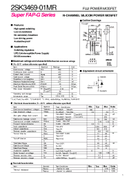 Datasheet 2SK3469-01 manufacturer Fuji