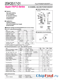 Datasheet 2SK3517-01 manufacturer Fuji