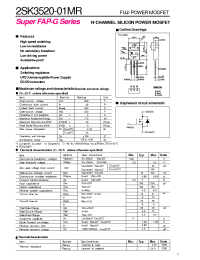 Datasheet 2SK3520 manufacturer Fuji