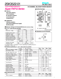 Datasheet 2SK3522-01 manufacturer Fuji