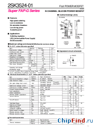 Datasheet 2SK3524-01 производства Fuji
