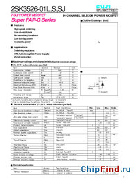 Datasheet 2SK3526-01SJ manufacturer Fuji