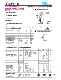 Datasheet 2SK3529-01 manufacturer Fuji