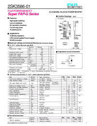 Datasheet 2SK3586 manufacturer Fuji