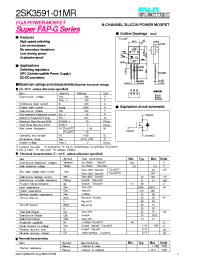 Datasheet 2SK3591 manufacturer Fuji