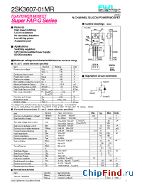 Datasheet 2SK3607-01MR производства Fuji