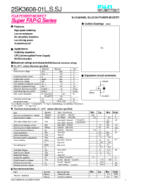 Datasheet 2SK3608-01L manufacturer Fuji