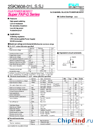 Datasheet 2SK3608-01SJ manufacturer Fuji