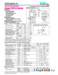 Datasheet 2SK3609-01 manufacturer Fuji
