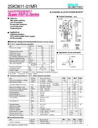 Datasheet 2SK3611-01MR manufacturer Fuji