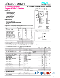 Datasheet 2SK3679-01MR manufacturer Fuji