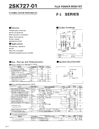 Datasheet 2SK727-01 производства Fuji