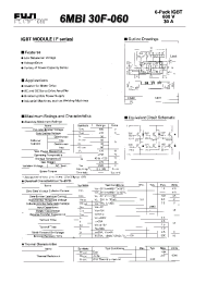 Datasheet 6MBI30F-060 производства Fuji