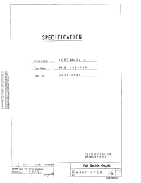 Datasheet 6MBI50S-140 manufacturer Fuji