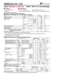 Datasheet 6MBI50UA-120 manufacturer Fuji