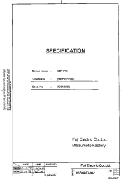 Datasheet 6MBP15RY060 manufacturer Fuji