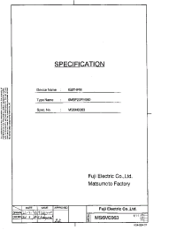 Datasheet 6MBP20RY060 manufacturer Fuji